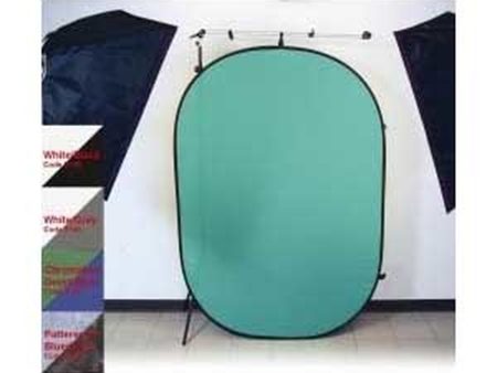 Promaster 2153 6 x7  Pop Up 2 Sided  Background - Green Blue Online Sale