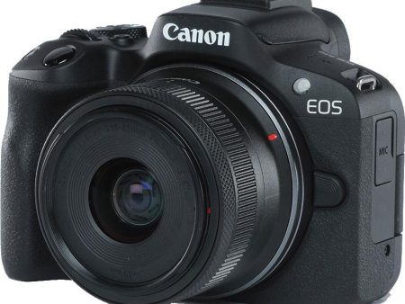 Canon EOS R50 Mirrorless Camera with RF-S 18-45mm F4.5-6.3 IS STM Lens (Black) For Sale