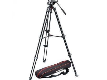 Manfrotto MVH500A Fluid Drag Video Head with MVT502AM Tripod Fashion