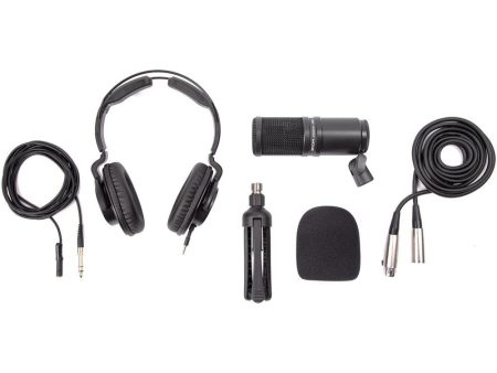 Zoom ZDM-1 Podcast Mic Pack with Headphones, Windscreen, XLR, and Tabletop Stand Fashion