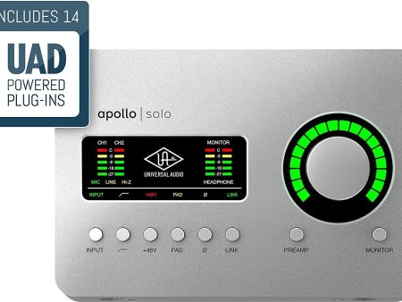 UNIVERSAL AUDIO Apollo Solo Heritage Edition (Desktop Mac Win TB3) Online Hot Sale