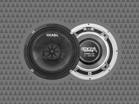 Cicada Audio CM65X 6.5  Mid-Bass Component Speakers with CMC Cones (Pair) Cheap