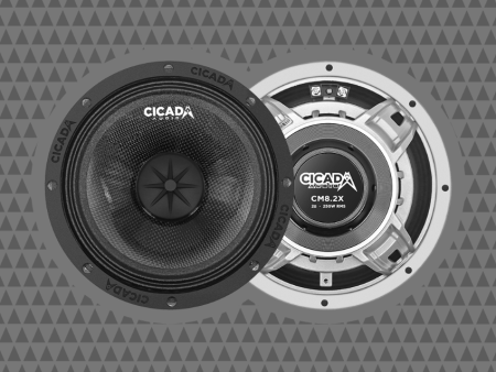 Cicada Audio CM8X 8  Mid-Bass Component Speakers with CMC Cones (Pair) For Cheap