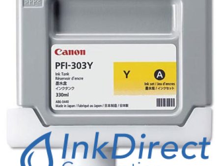 Genuine Canon  2961B001AA  PFI-303Y Ink Tank Yellow Supply